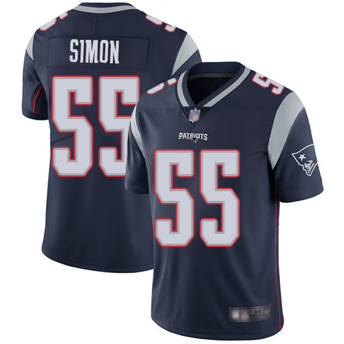 New England Patriots Football #55 Vapor Untouchable Limited Navy Blue Men John Simon Home NFL Jersey